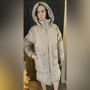 B8-4 - Only Women’s Tan Puffer Jacket